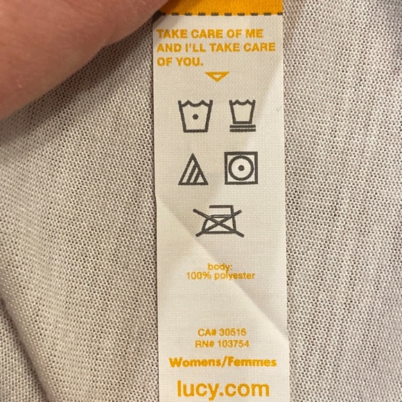 XS Lucy Sun Day Run Day T-shirt wicking, short sleeved, no chafe, white lightwt - Picture 6 of 11